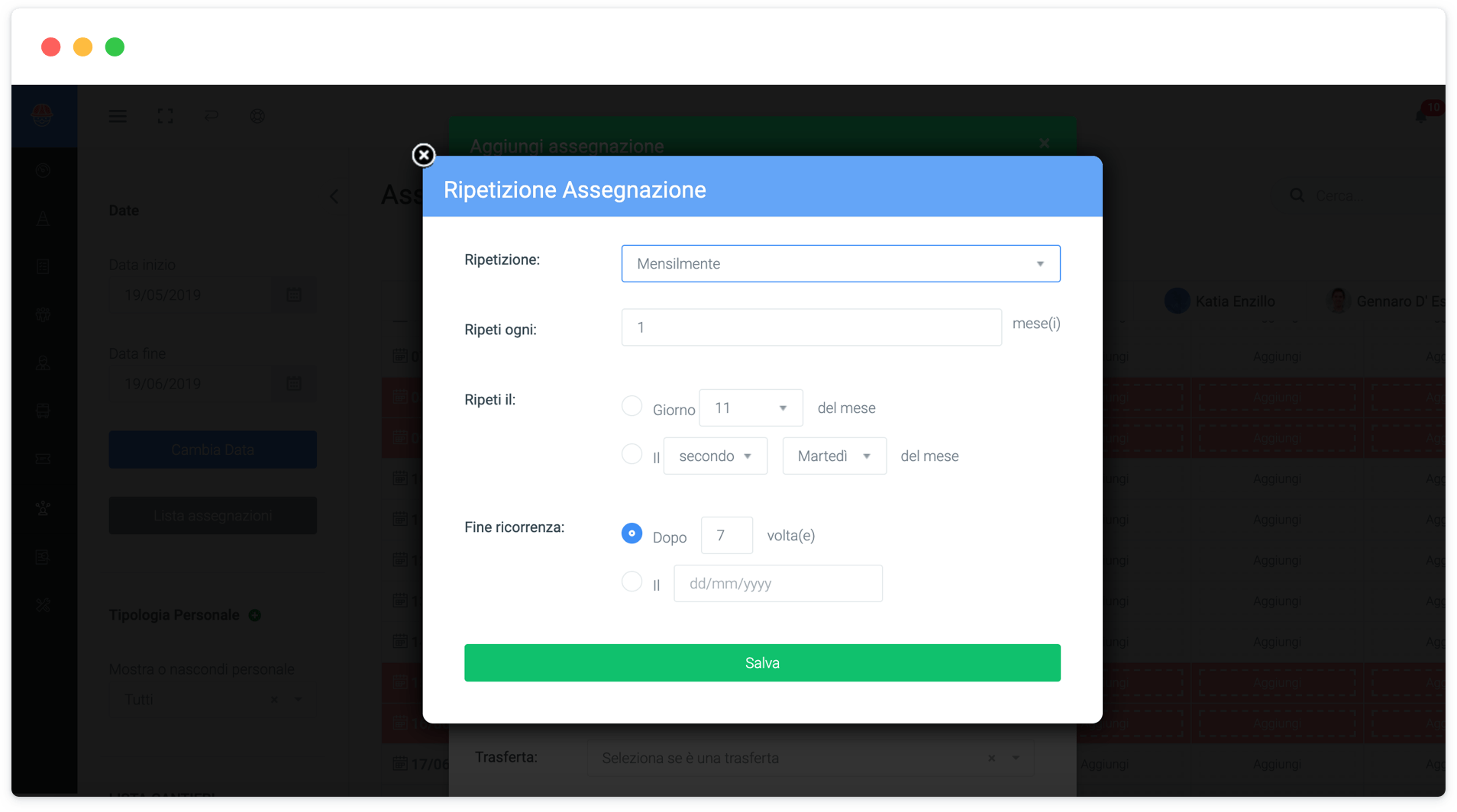 gcantieri assegnazioni riccorsive gestionale cantieri - Gestione Assegnazioni - Gcantieri.it